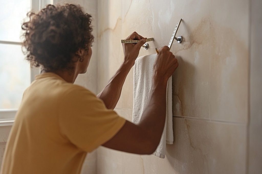 Guide pratique : à quelle hauteur fixer un porte-serviette mural ?