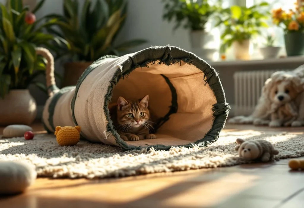 Tout ce qu’il faut savoir avant d’acheter un tunnel pour chat : guide complet et conseils