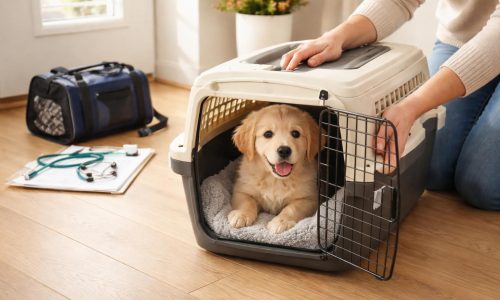 découvrez comment adopter un chiot et préparer son transport en caisse sécurisée pour garantir des visites vétérinaires régulières en toute sérénité.