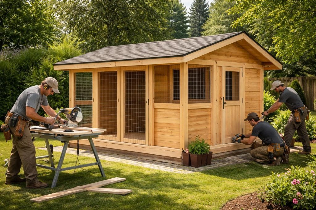 Aménager votre chenil avec des artisans menuisiers spécialisés dans les structures bois