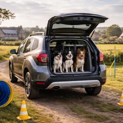 découvrez comment le dacia duster est le véhicule idéal pour transporter vos chiens de l'élevage canin en bretagne lors de concours d'agility sportive, alliant confort et praticité.