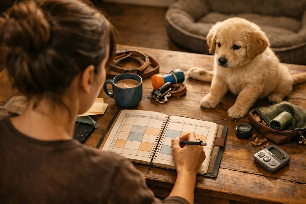 La propreté d&rsquo;un chiot se joue en trois semaines : sorties et horaires